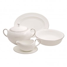 Shinepukur Ceramics USA, Inc. Elegance Bone China Special Serving 5 Piece Dinnerware Set SHPK1132